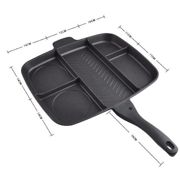 Сковорода с гранитным покрытием 5в1 UNIQUE UN-4021 38*31см антипригарная