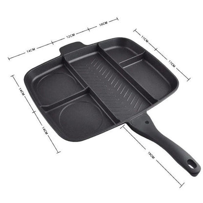 Сковорода с гранитным покрытием 5в1 UNIQUE UN-4021 38*31см антипригарная