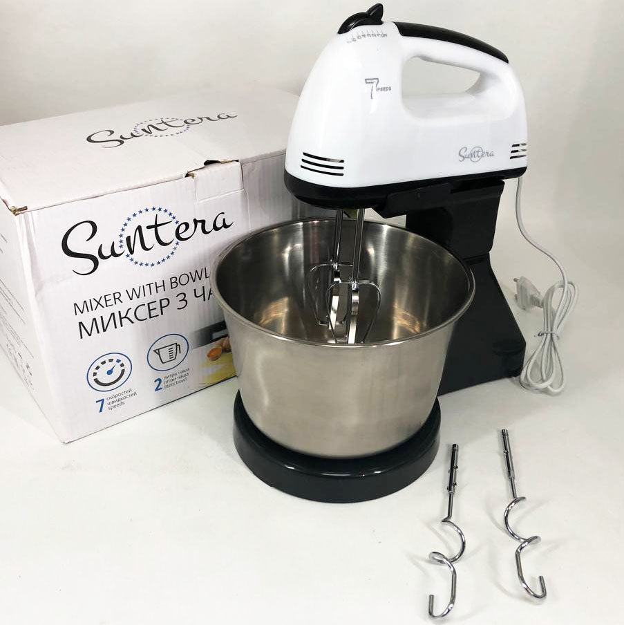 Миксер/Блендер Suntera SMX-504 стационарный миксер, миксер тестомес для дома, миксер планетарный комбайн