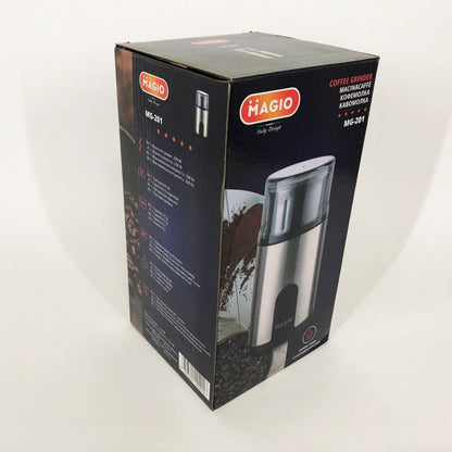 Кофемолка MAGIO MG-201 200 Вт, машинка для помола кофе, кофемолка мини, электрическая кофемолка для турки