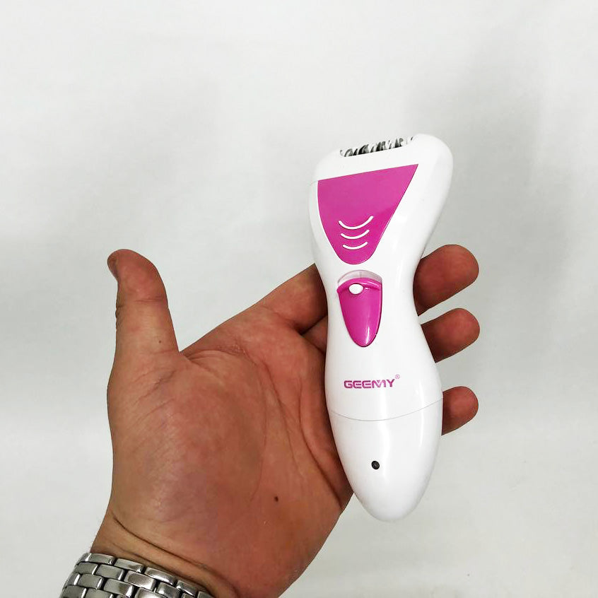 Эпилятор Gemei GM-7006 4в1 - Профеcсиональный беспроводной эпилятор бритва с насадками триммер + пемза