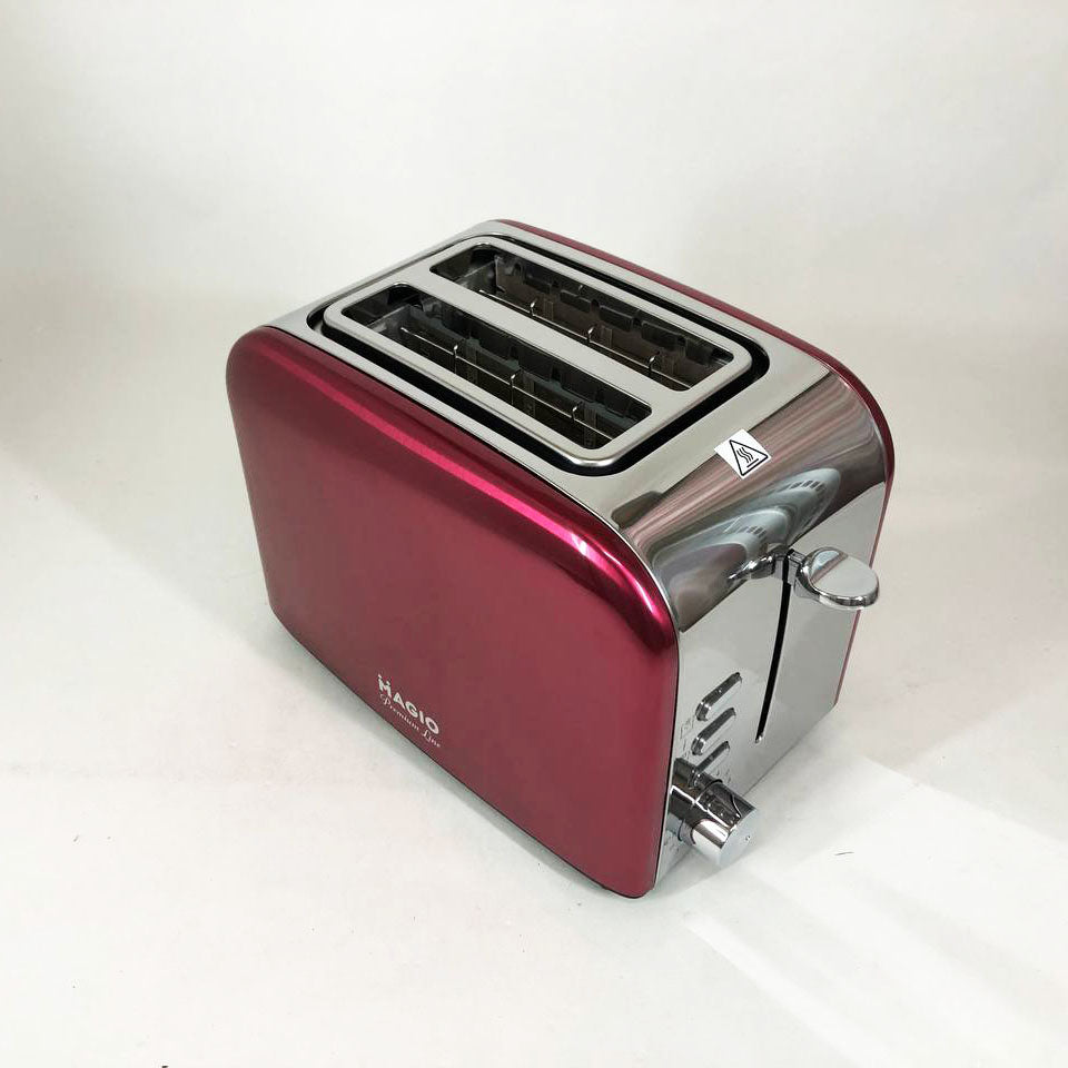 Тостер Magio MG-286, тостер для 2 гренок, электрический горизонтальный тостер