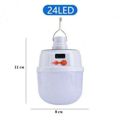 Аккумуляторная кемпинговая LED лампа светильник JD-2022 с солнечной панелью, кемпинговый фонарь-лампа