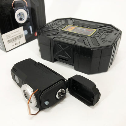 Багатофункціональний армійський ліхтар D50-SMD - індикація заряду, запальничка. Колір: чорний