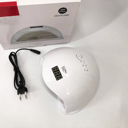 Лампа для маникюра Sun 5 nail lamp FD93-1 led для сушки гель лака с таймером для домашнего использования