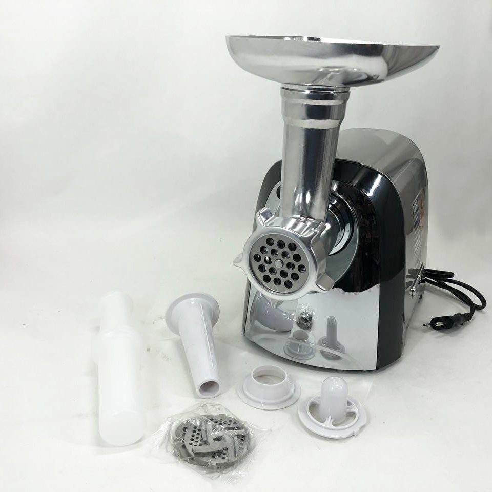 Мясорубка Magio MG-269, 2400 W, мясорубка электрическая металл, мясорубка с металлическим редуктором