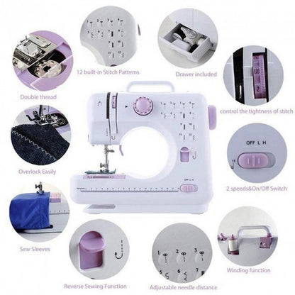 Домашняя портативная швейная машинка, Швейная машинка мини, Игровая швейная машина