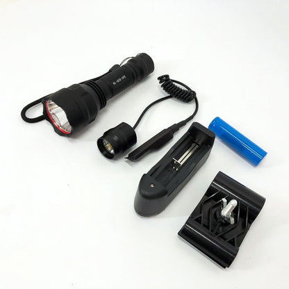 Тактический подствольный фонарь для охоты Bailong BL-QC8 XPE, сильный фонарик, фонарь ручной тактический