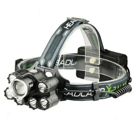 Яркий светодиодный налобный фонарь Bailong Police BL-T78 5 led белый, налобный фонарик с usb зарядкой