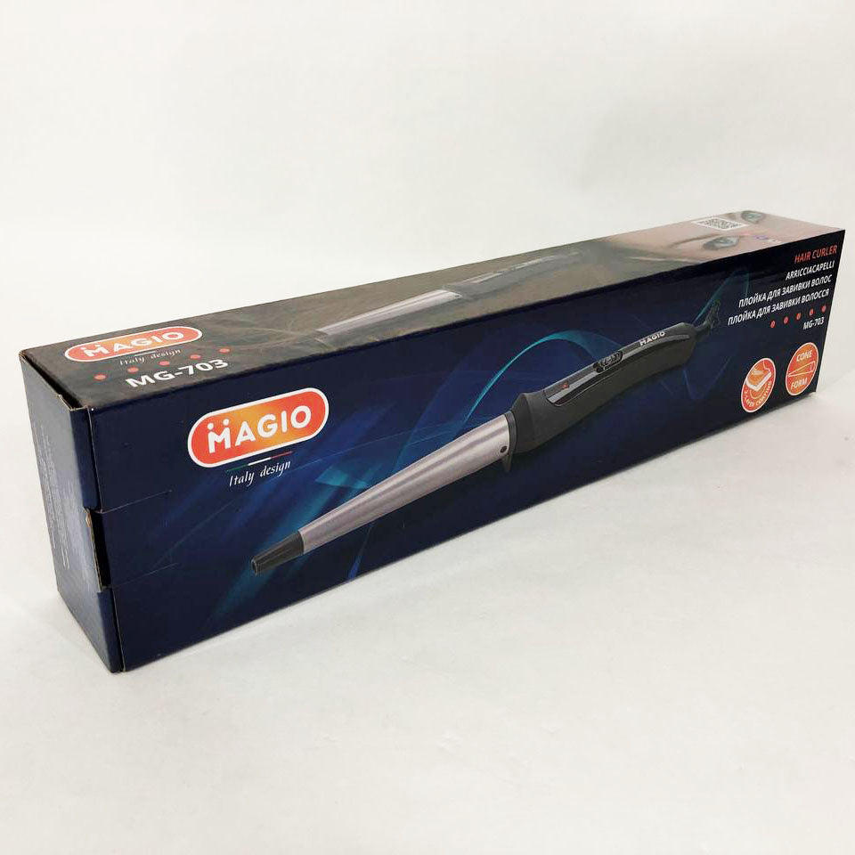 Плойка конусная MAGIO MG-703, Плойка для прикорневого объема, Стайлер для завивки