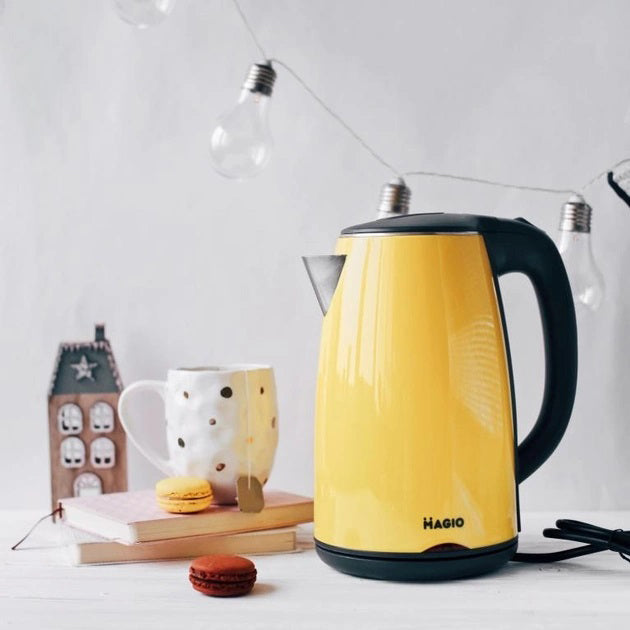 Электрочайник MAGIO MG-976, маленький электрочайник, хороший электрический чайник, электронный чайник