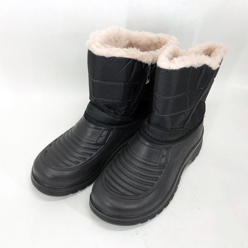 Сапоги мужские утепленные. Размер 42 26 см, Мужские рабочие ботинки, Военные сапоги зимние. Цвет: черный