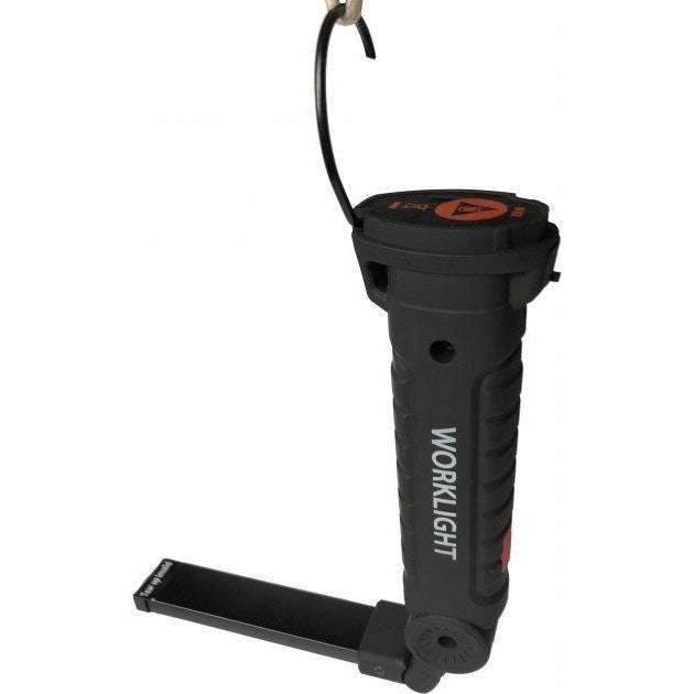 Светодиодный фонарь кемпинг W52 SMD + COB, красный + белый, магнит, крючок, кемпинговый складной фонарь