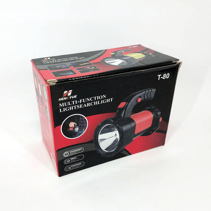 Ручний акумуляторний ліхтар T80C-5W+COB (white/red) із функцією Power Bank. Колір: червоний