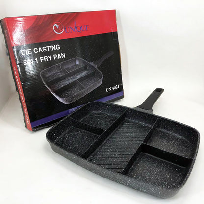 Сковорода с гранитным покрытием 5в1 UNIQUE UN-4021 38*31см антипригарная