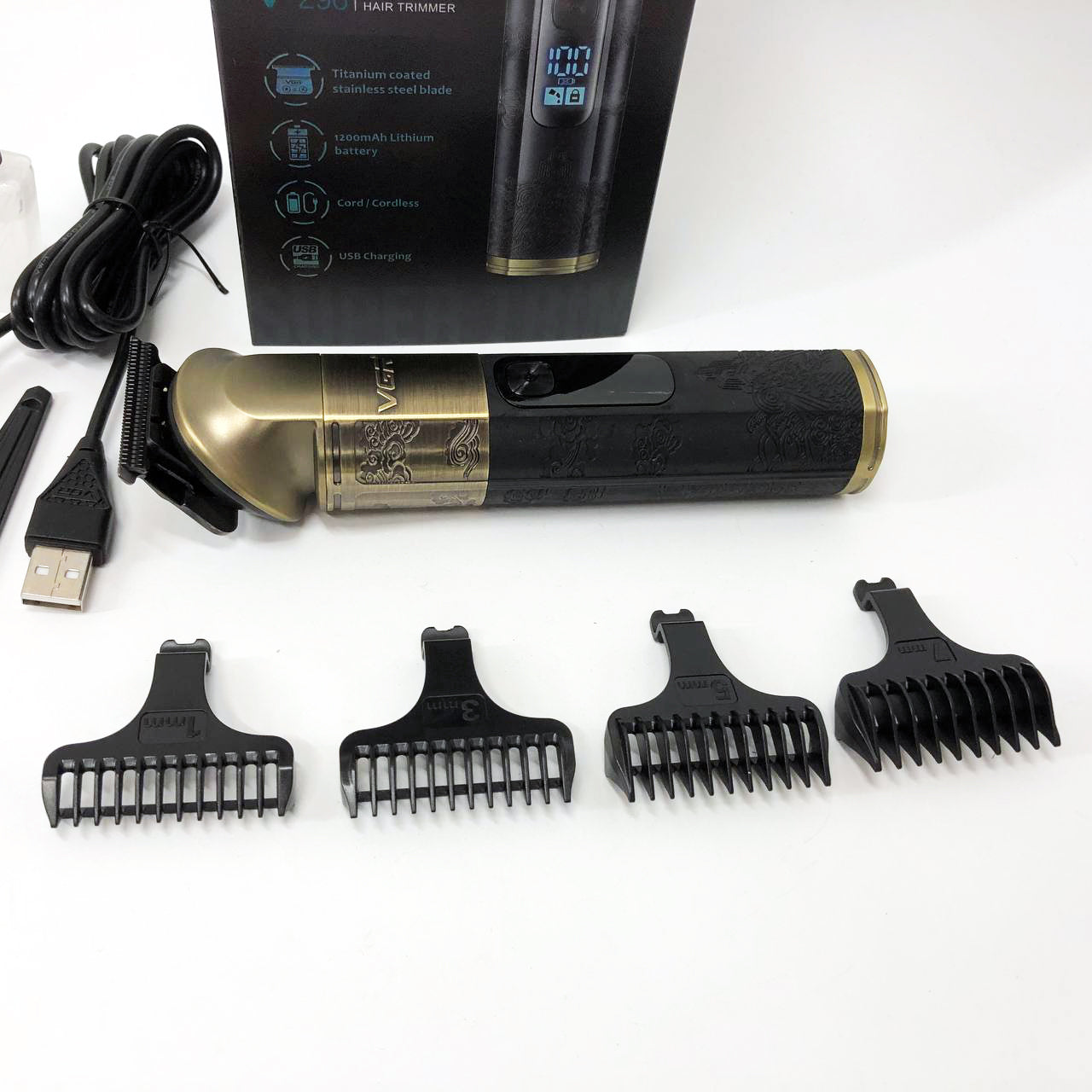 Триммер VGR V-296, Многофункциональная машинка для стрижки бороды, Профессиональный триммер для бритья