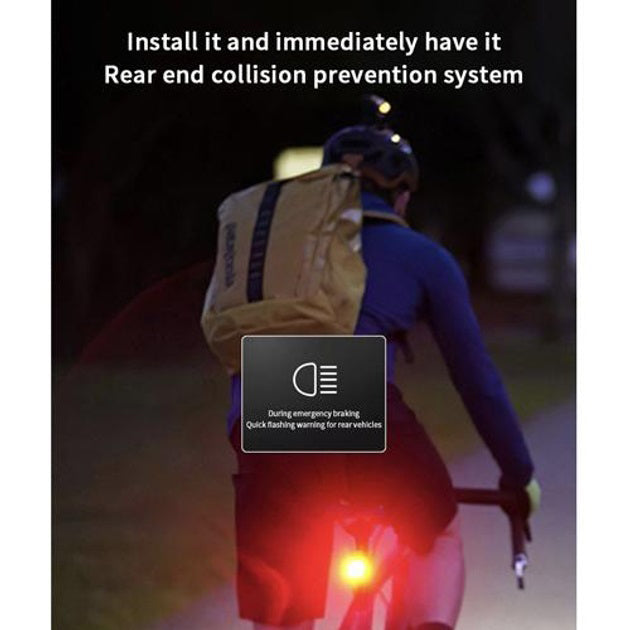 Велосипедный фонарь задний габаритный FY-328S, 4LED,с автоматической системой START/STOP