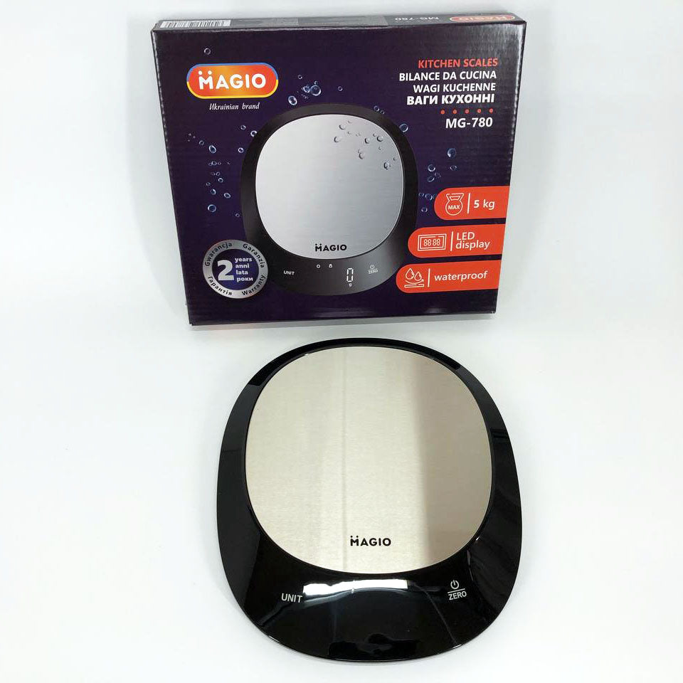Весы кухонные MAGIO MG-780 водонепроницаемые, кухонные весы для кондитера, кухонные весы мини