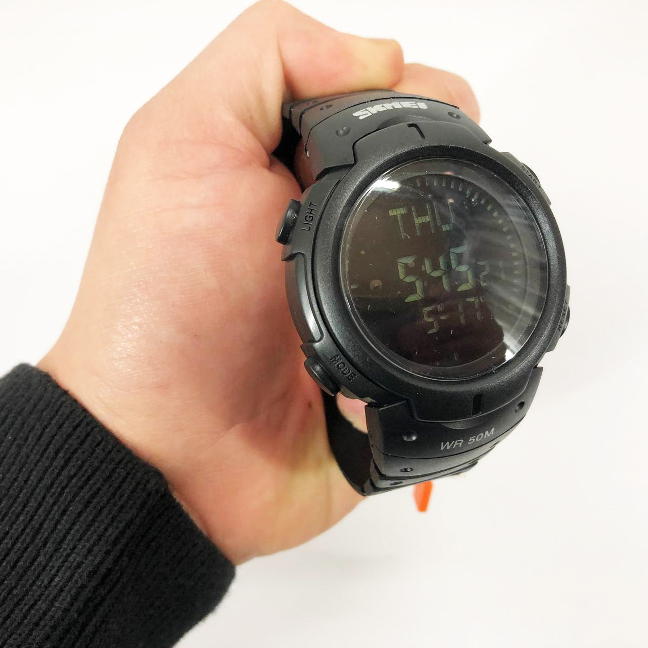 Часы наручные мужские SKMEI 1231BK, брендовые мужские часы, модные мужские часы. Цвет: черный