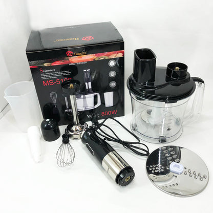 Блендер погружной многофункциональный 5-в-1 Domotec MS-5106 800 W, Портативный блендер измельчитель