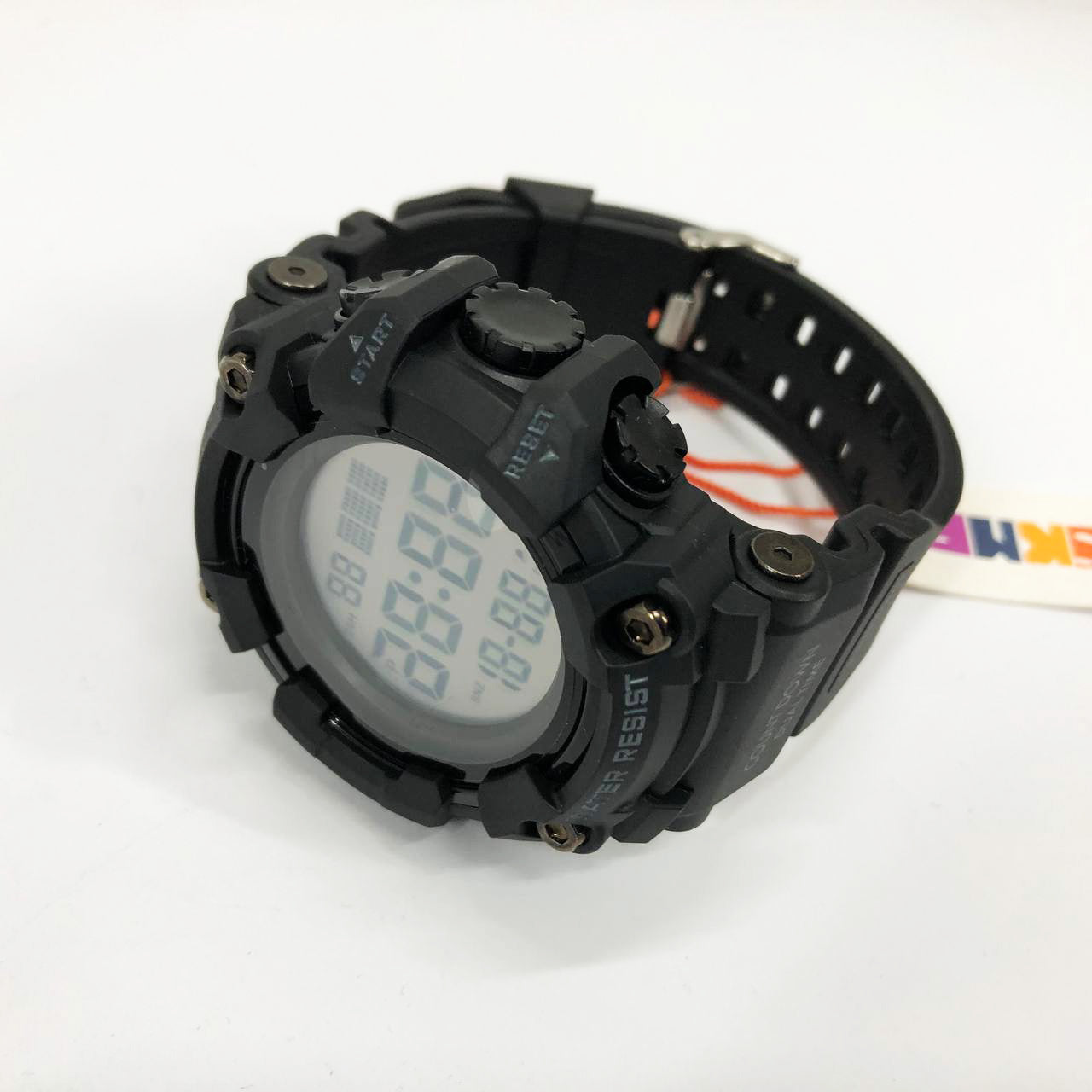 Часы наручные мужские SKMEI 1968BKWT BLACK-WHITE, часы армейские скмей. Цвет: черный с белым циферблатом