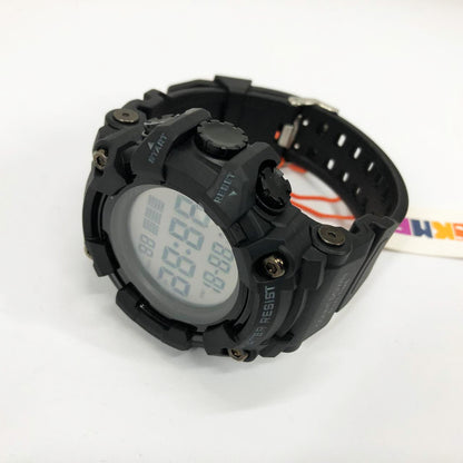 Часы наручные мужские SKMEI 1968BKWT BLACK-WHITE, часы армейские скмей. Цвет: черный с белым циферблатом