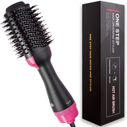 Фен Щетка расчёска 3в1 One step Hair Dryer 1000 Вт 3 режима выпрямитель для укладки волос стайлер с функцией ионизации