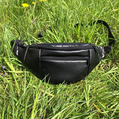 Сумка на пояс. Сумка через плечо. бананка мужская/женская. Цвет: черный