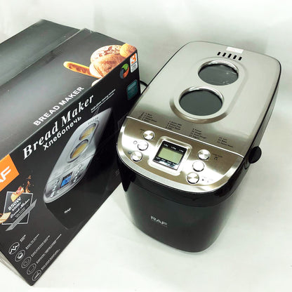 Хлебопечка RAF R.564, 15 программ, 1000-1500 г, с таймером и антипригарным покрытием