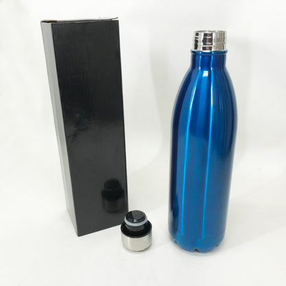 Термос UNIQUE UN-1024 1 л, Хороший небольшой термос, Качественный термос для дома. Цвет: синий