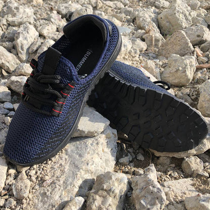 Спортивные кроссовки мужские летние 40 размер. Летние кроссовки сетка сеточка мужские. Модель 32591. Цвет: синий