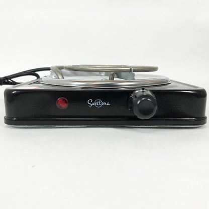 Плита электрическая Suntera SP-1910, электроплита 1000 w, электроплита 1 комфорка. Цвет: черный