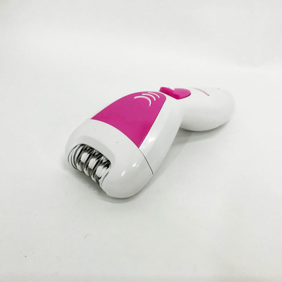 Эпилятор Gemei GM-7006 4в1 - Профеcсиональный беспроводной эпилятор бритва с насадками триммер + пемза