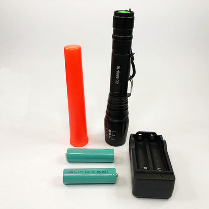 Фонарь ручной с красным диффузором Police 8668-T6, качественный фонарик, мощный ручной фонарик