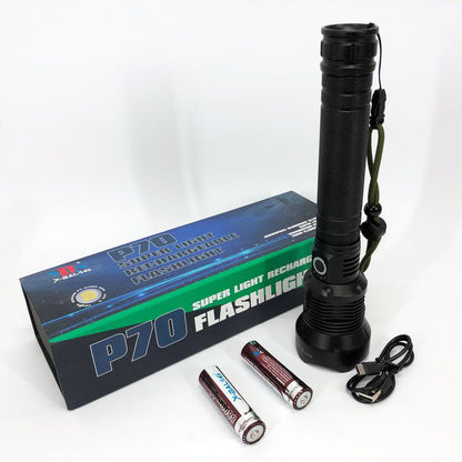 Мощный фонарик аккумуляторный тактический X-Balog BL-X92-P70 с зарядкой от USB, тактичный фонарь