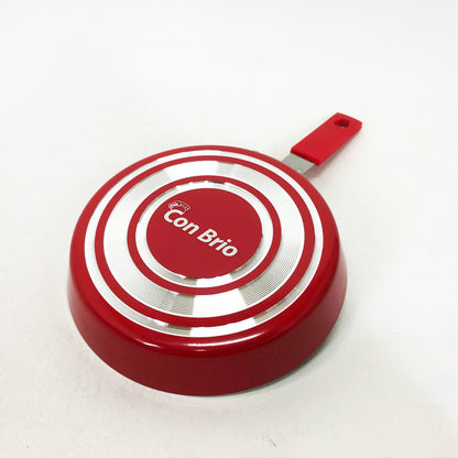 Сковорода Con Brio CB-1414, 14см, Мини, Eco Granite, сковорода качественная на плиту. Цвет: красный