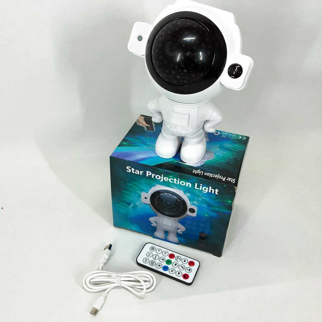 Звездный 3D проектор Astronaut, Лазерный проектор звездного неба галактики, Проектор светильник астронавт