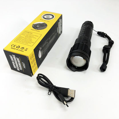 Фонарик PLD-H007 White Laser LED PM10-TG с встроенным аккумулятором PowerBank, Фонарик тактический ручной