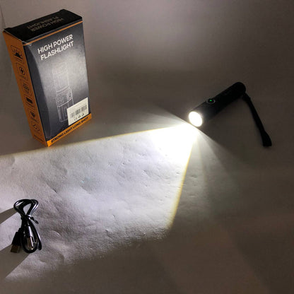 Фонарь ручной аккумуляторный PLD-535-2 с ремешком, Фонарик светодиодный для туриста, Сильный фонарик