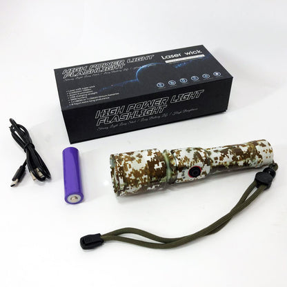 Фонарь ручной аккумуляторный PLD-AK132M Camouflage, Фонарь ручной мощный, Тактичный фонарь