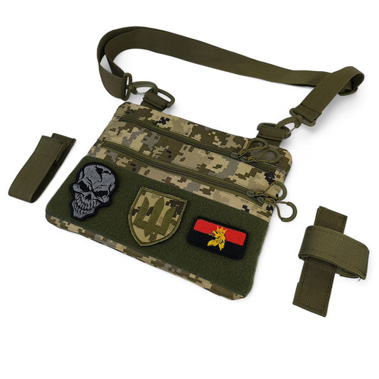 Сумка-кобура піксель камуфляж, тактична чоловіча сумка з тканини кордури AOR-1