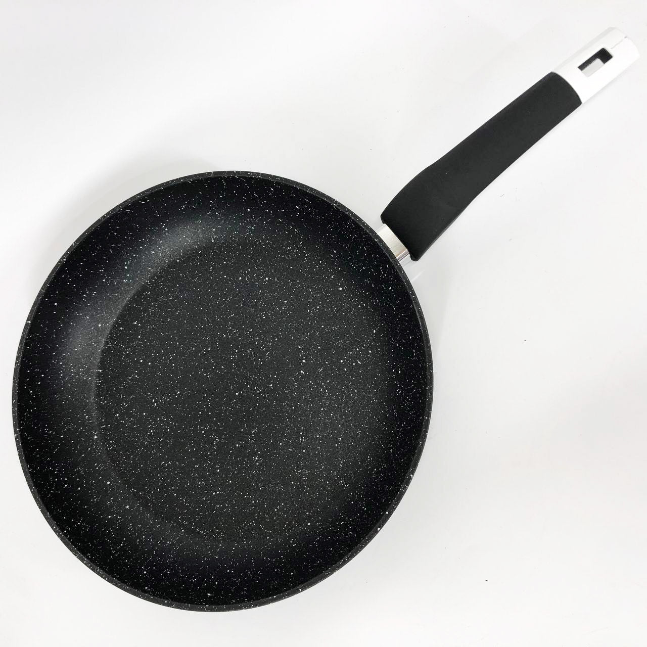 Сковорода UNIQUE UN-5137 28 см гранит темный, Сковорода с антипригарным покрытием для газовой плиты