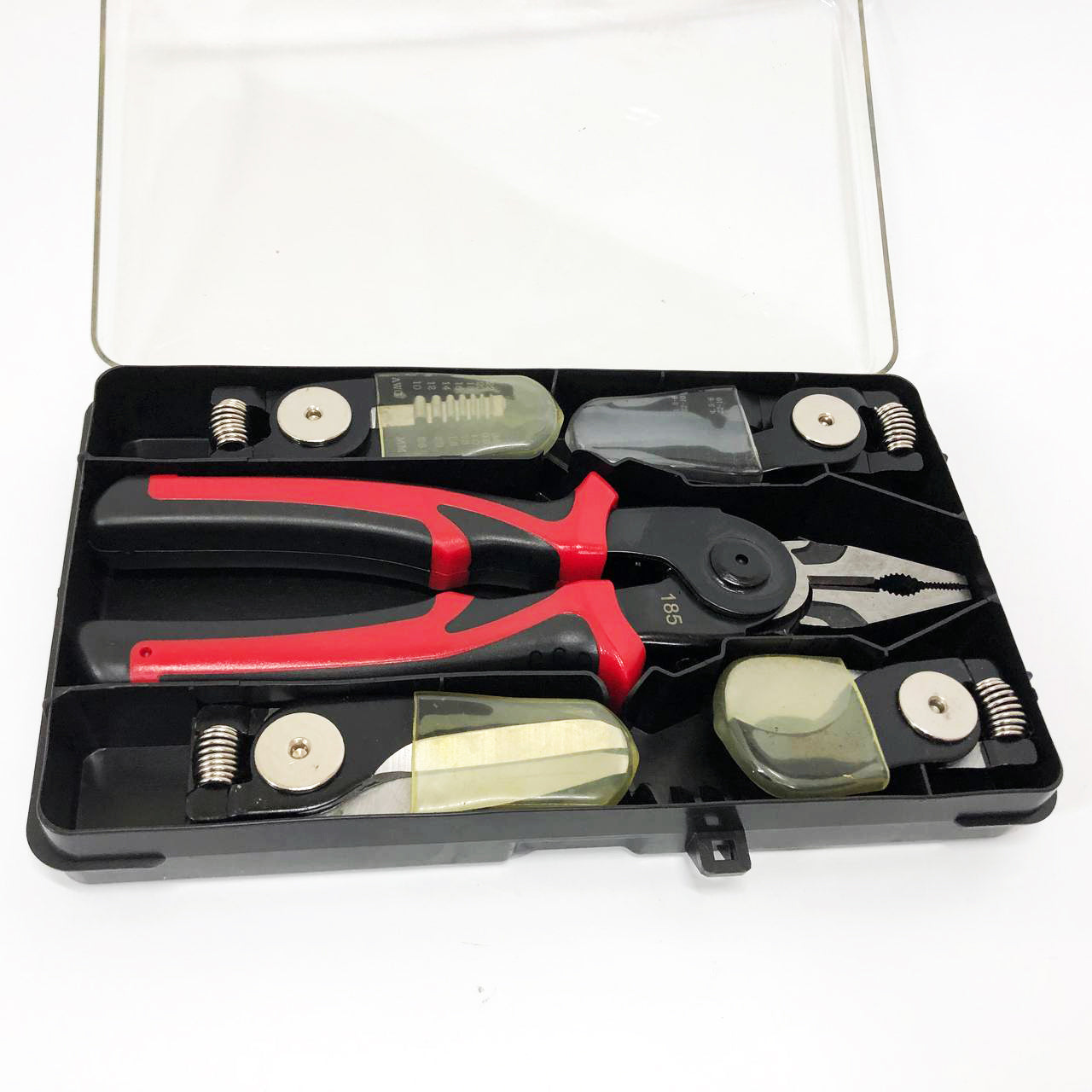 Багатофункціональний набір швидкозмінних інструментів 5 в 1 (плоскогубці, зачищення ізоляції, щипці обтискні)