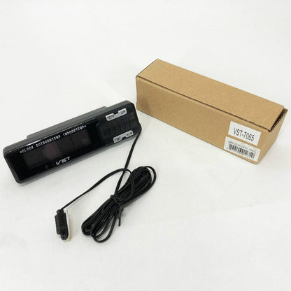 Часы-термометр VST-7065 внешний и внутренний датчик, Домашняя метеостанция с гигрометром, Цифровые часы