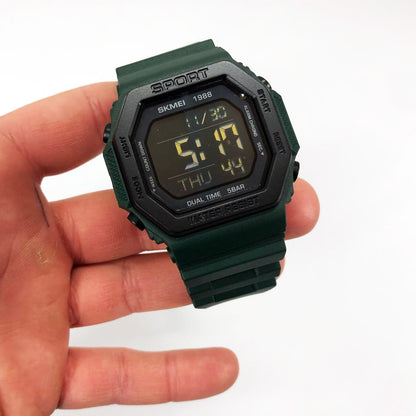 Часы наручные мужские SKMEI 1988DKGN, часы наручные электронные тактические, часы армейские оригинал