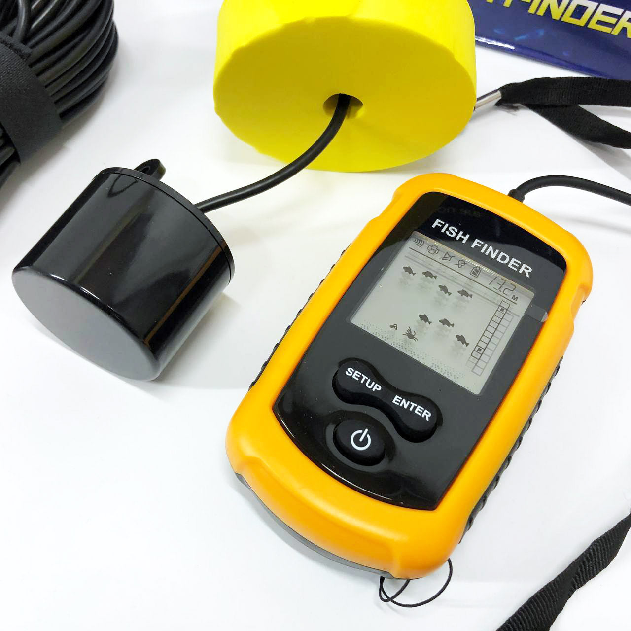 Эхолот портативный Fish Finder до 100м сонар портативный универсальный