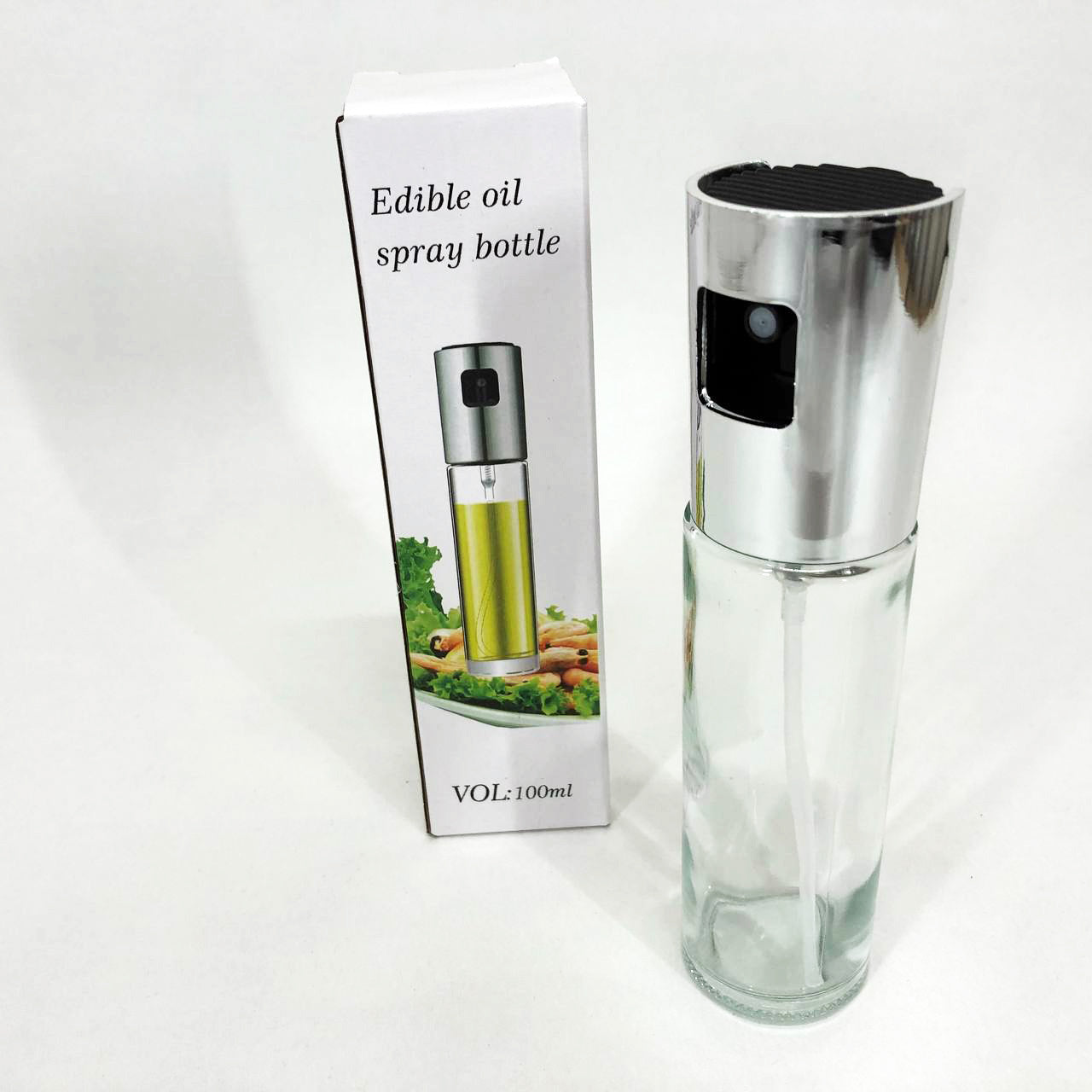 Бутылочка со спреем для пищевых жидкостей (масло, уксус) 100мл, Емкость для подсолнечного масла