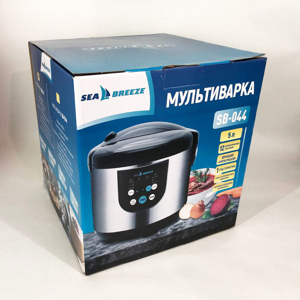 Мультиварка SeaBreeze SB-044 900 Вт, бытовые мультиварки рисоварки, электро скороварка, кашеваркы