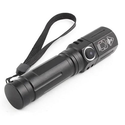 Фонарь ручной аккумуляторный PLD-535-2 с ремешком, Фонарик светодиодный для туриста, Сильный фонарик