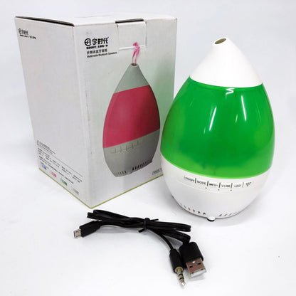 Колонка увлажнитель с диодной подсветкой JT-315, Увлажнитель воздуха для младенца. Цвет: зеленый